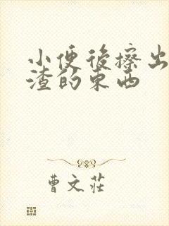 小便后擦出豆腐渣的东西