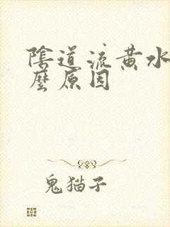 阴道流黄水是什么原因