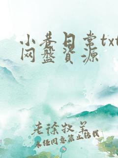 小巷日常txt网盘资源