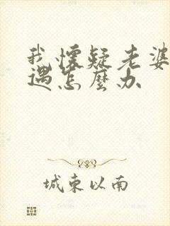 我怀疑老婆有外遇怎么办