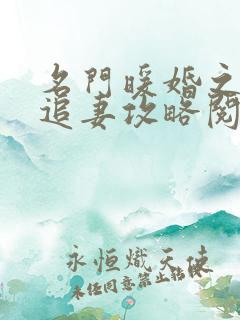 名门暖婚之权爷追妻攻略阅读阅读全文