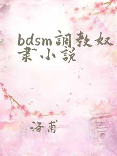 bdsm调教奴隶小说