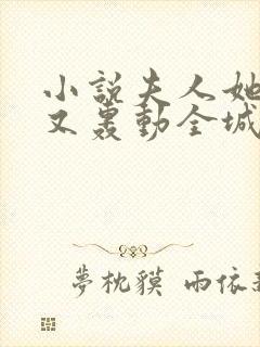 小说夫人她马甲又轰动全城了最新