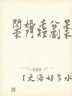 闪婚老公是超级豪门短剧未删减