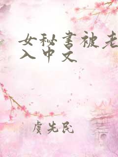 女秘书被老板插入中文