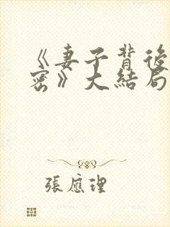 《妻子背后的秘密》大结局