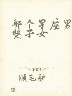 哪个星座男爱死双子女