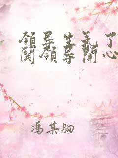 领导生气了怎样哄领导开心