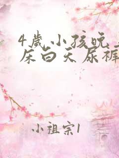 4岁小孩晚上尿床白天尿裤子怎么回事