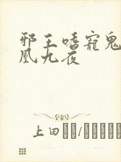 邪王嗜宠鬼医妃凰九夜