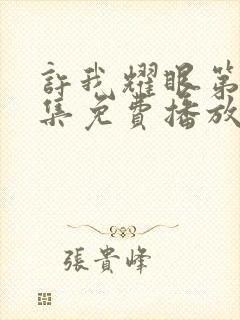 许我耀眼第18集免费播放