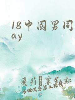 18中国男同gay