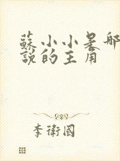 苏小小是哪部小说的主角