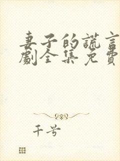 妻子的谎言电视剧全集免费