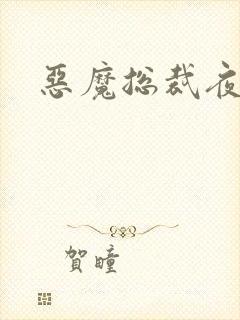 恶魔总裁夜夜坏
