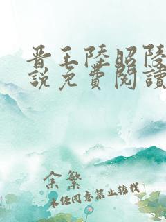 晋王陆昭陵的小说免费阅读