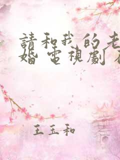 请和我的老公结婚 电视剧 在线观看