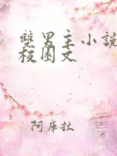 双男主小说推荐校园文