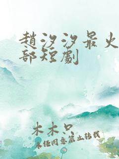 赵汐汐最火的十部短剧