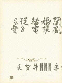 《从结婚开始恋爱》电视剧