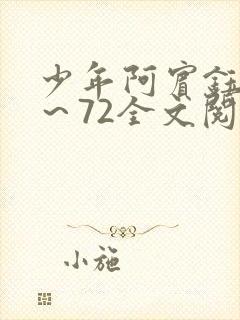 少年阿宾钰慧1～72全文阅读免费