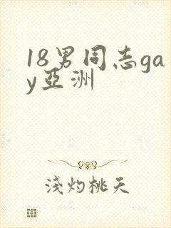18男同志gay亚洲