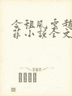 合租风云赵雷菲菲小说全文免费