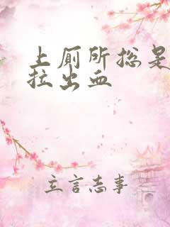 上厕所总是拉屎拉出血