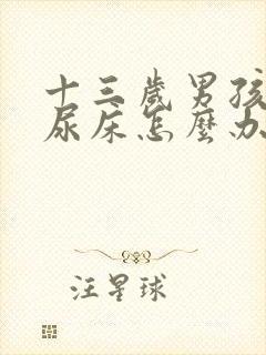 十三岁男孩天天尿床怎么办