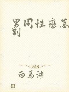 男同性恋怎么辨别