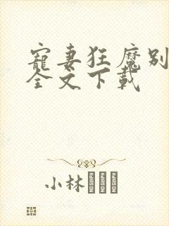 宠妻狂魔别太坏全文下载