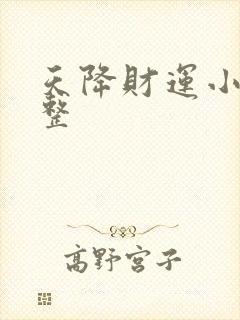 天降财运小说完整