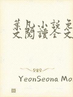 叶凡小说免费全文阅读全文