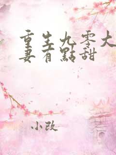 重生九零大佬宠妻有点甜