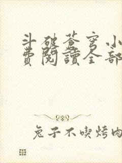 斗破苍穹小说免费阅读全部软件