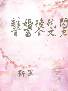 离婚后我闪婚了首富全文免费阅读