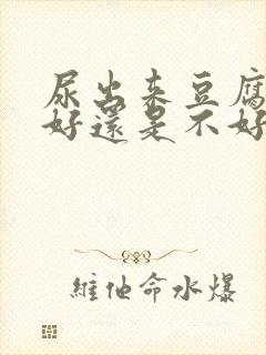 尿出来豆腐渣是好还是不好