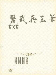 医武兵王笔趣阁txt