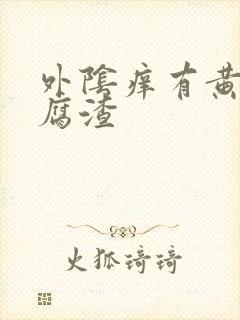 外阴痒有黄色豆腐渣