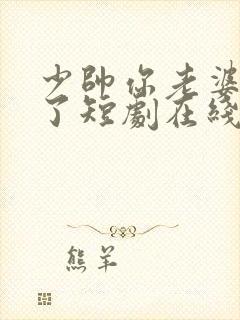 少帅你老婆又跑了短剧在线观看