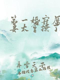 第一婚宠厉爷娇妻太会撩了免费阅读