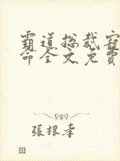 霸道总裁宠妻如命全文免费阅读全文