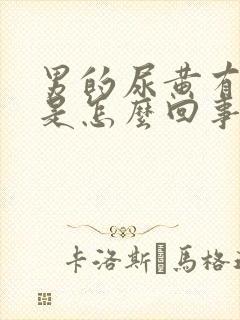 男的尿黄有泡沫是怎么回事