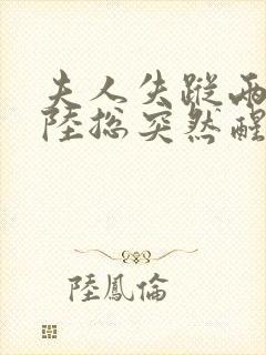 夫人失踪两年,陆总突然醒悟免费