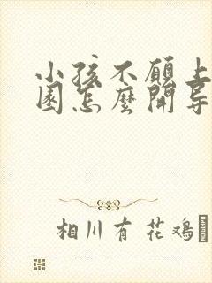 小孩不愿上幼儿园怎么开导