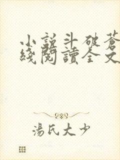 小说斗破苍穹在线阅读全文