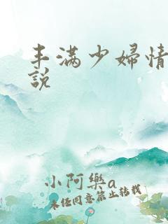 丰满少妇情欲小说