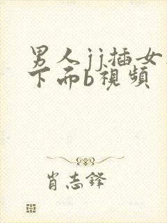 男人jj插女人下面b视频