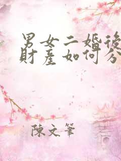 男女二婚后离婚财产如何分割