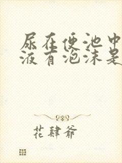 尿在便池中的尿液有泡沫是怎么了?